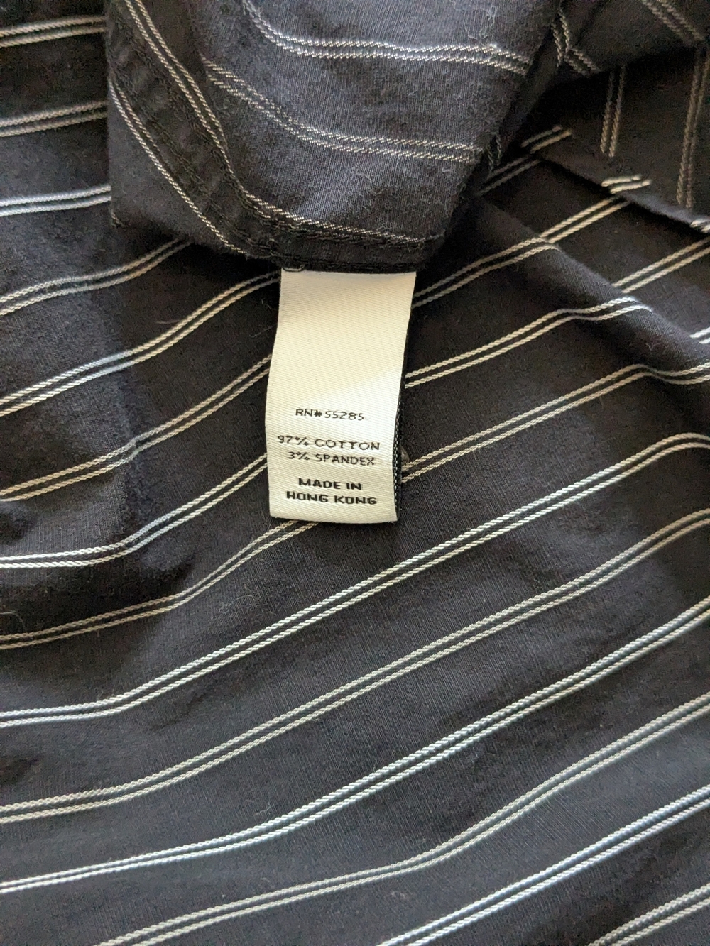 EXPRESS 1MX -  SIZE XL -  MODERN FIT - PINSTRIPE SHIRT - Picture 9 of 12
